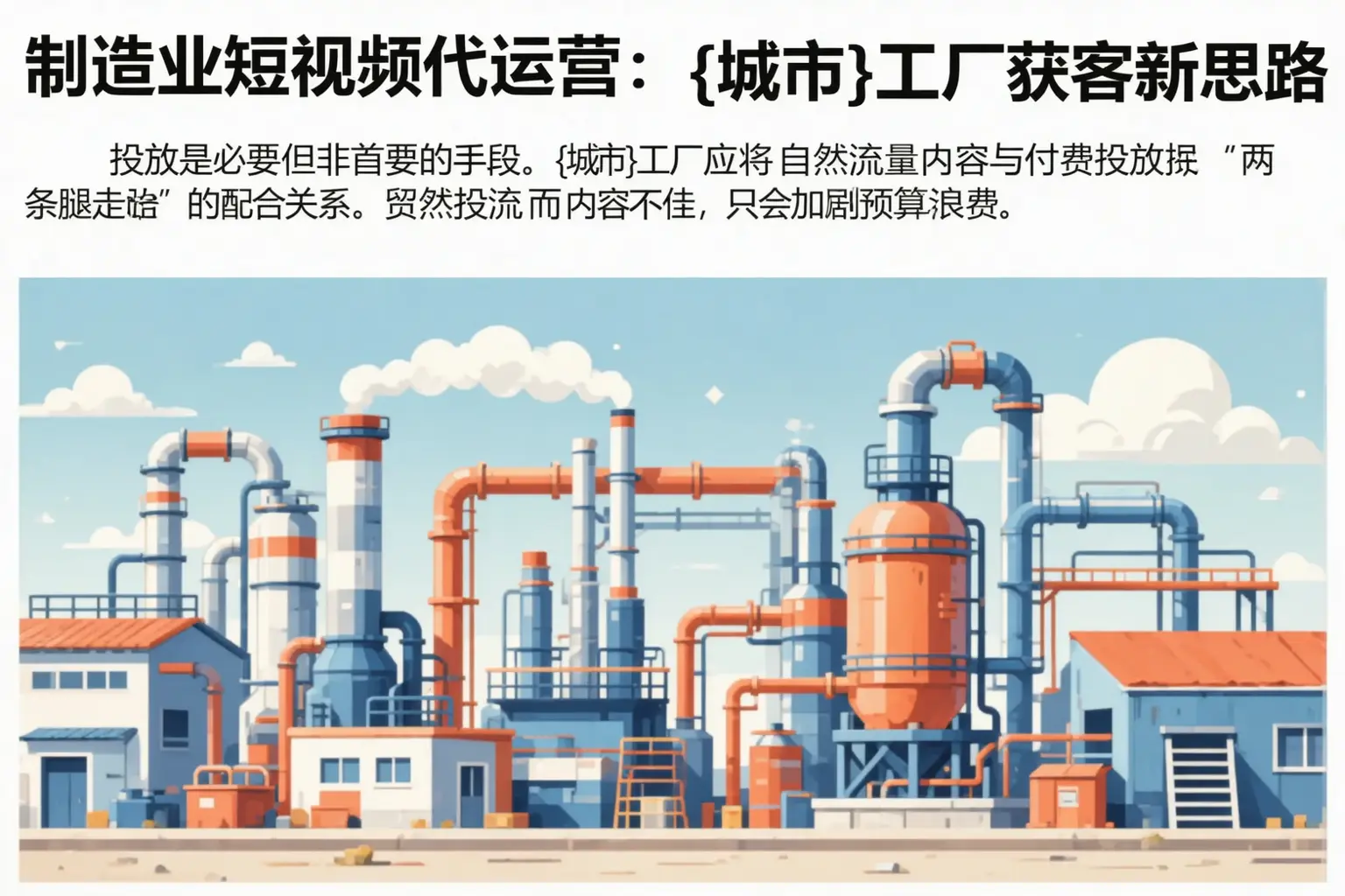 制造业短视频代运营:屯留工厂获客新思路
